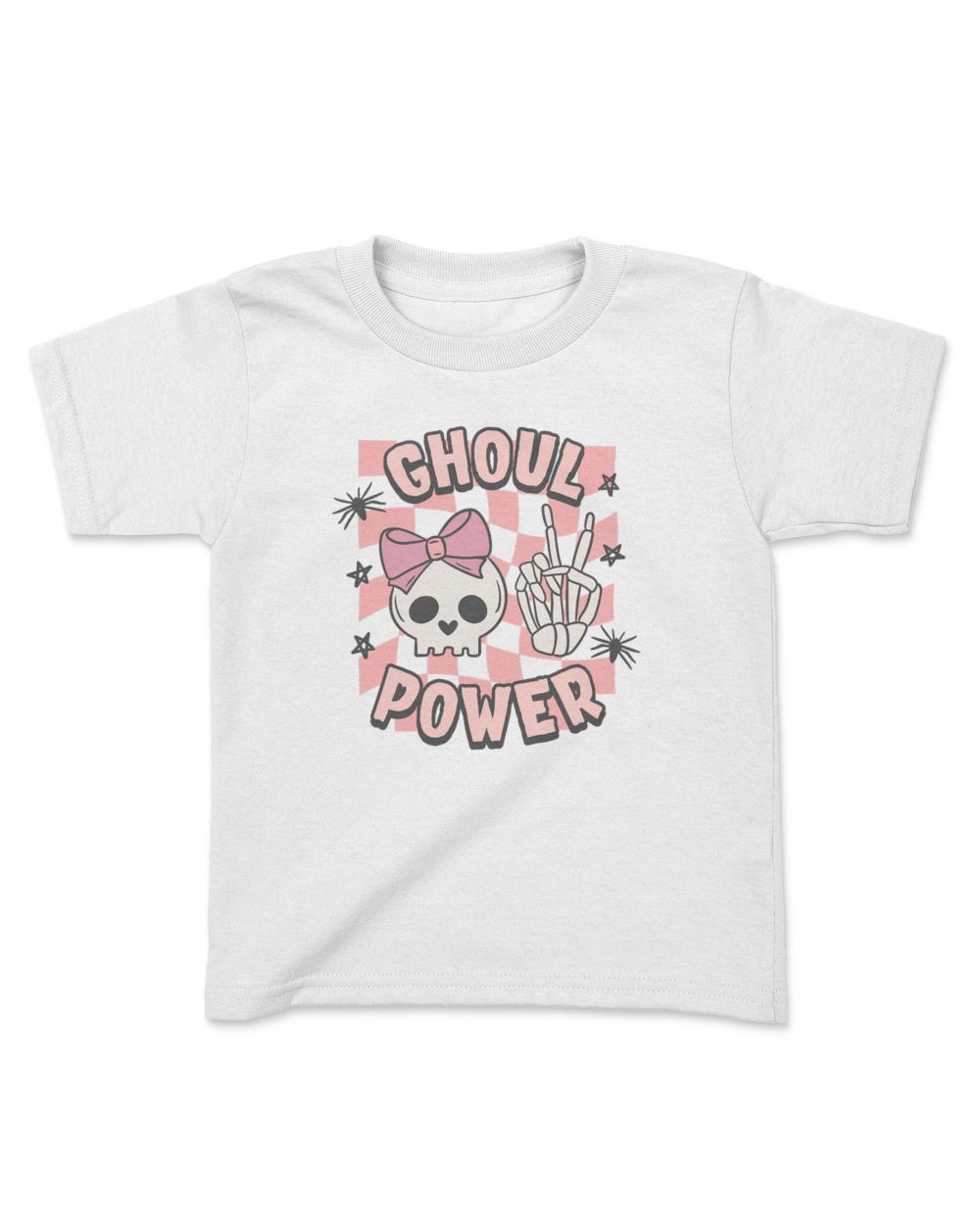 Ghoul Power Halloween Shirt - Girl Power Skull Toddler Tee - Funny Halloween Kids Shirt - Youth, Toddler, Kids, & Baby Onesie Kids Standard T-Shirt white xs